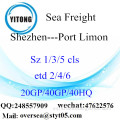 Mar del puerto de Shenzhen flete a Puerto Limón